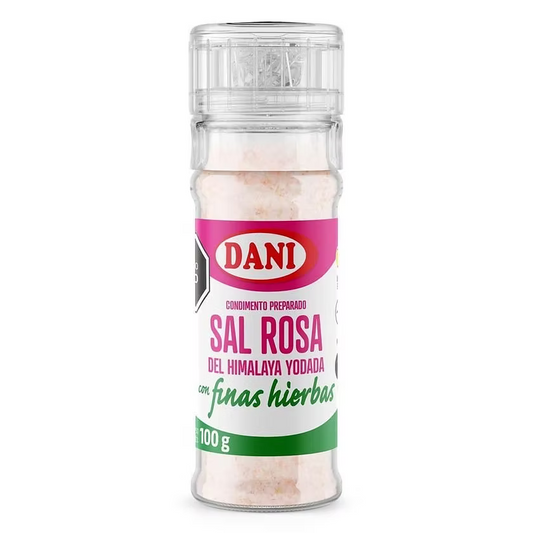 Sal rosa del Himalaya con finas hierbas DANI